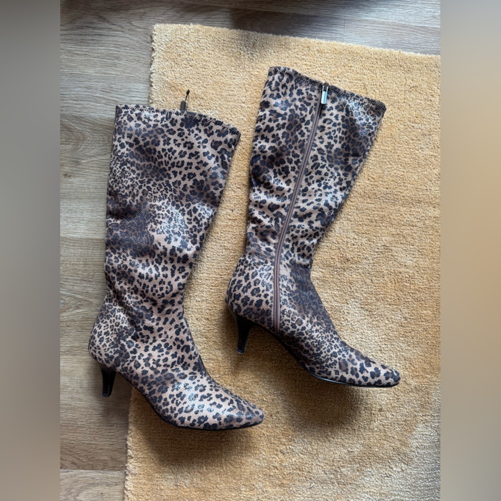 NIB Vintage Impo Cheetah Knee High Boots